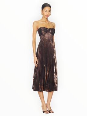 rasya one shoulder pleated maxi dress Astr Rasya Pleated One-Shoulder Maxi Dress in Blue